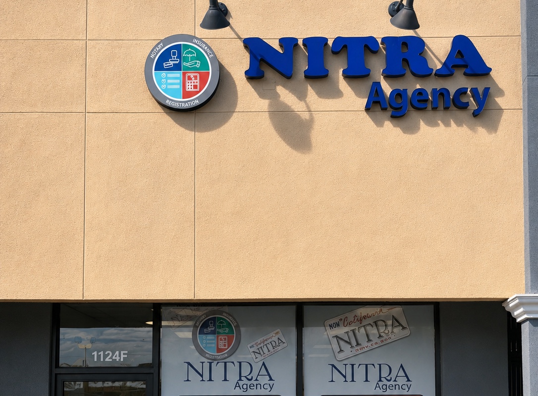 NITRA Agency Gardena storefront at 1124 W Redondo Beach Boulevard, Unit F